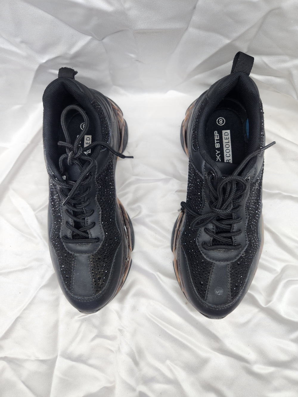 Lucky Step Black Comfort Shoe